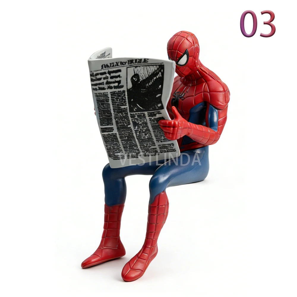 1/4PCS Superhero Spiderman Marvel Model 7-9 cm Action Doll Mini