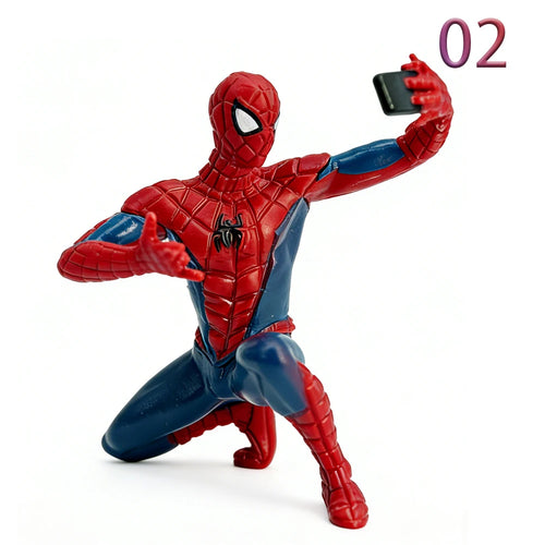 1/4PCS Superhero Spiderman Marvel Model 7-9 cm Action Doll Mini