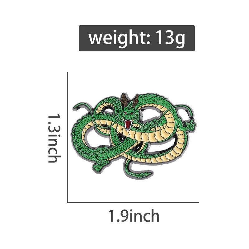 Anime Dragon Enamel Pins Cartoon Comics Character