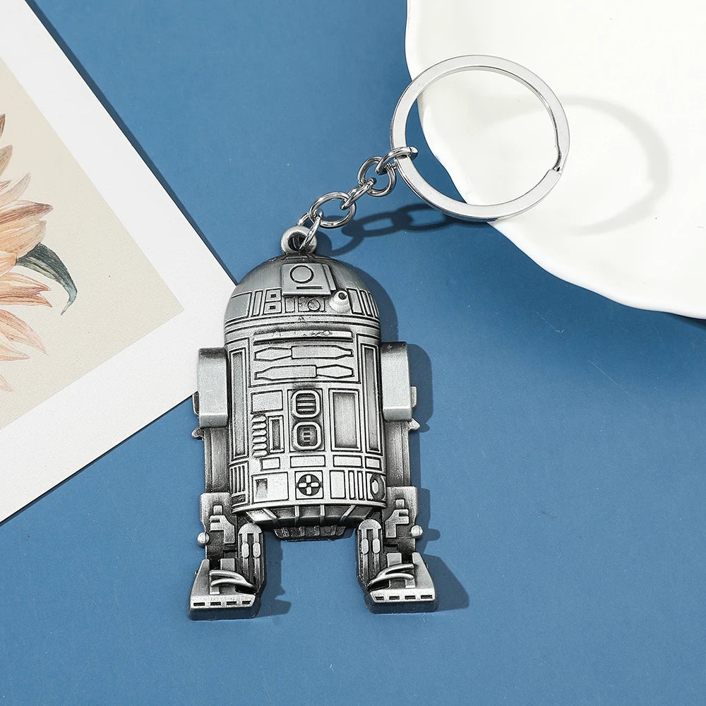 Vintage Star War Men's Spaceship Keychain Anime Destroyer Battleship