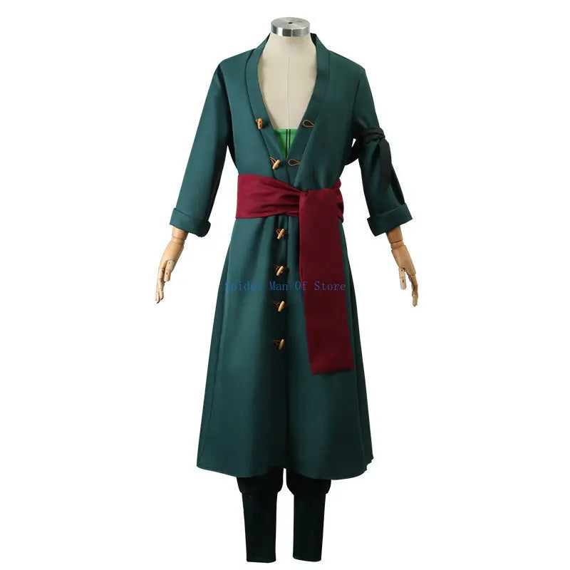 Roronoas Cosplay Costume Anime Kimono Robe Zoro Cloak Uniform