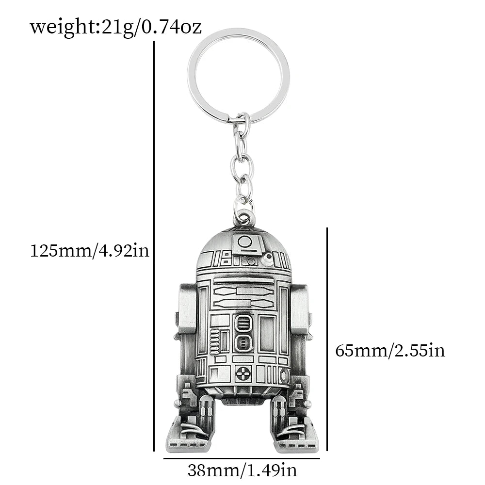 Vintage Star War Men's Spaceship Keychain Anime Destroyer Battleship