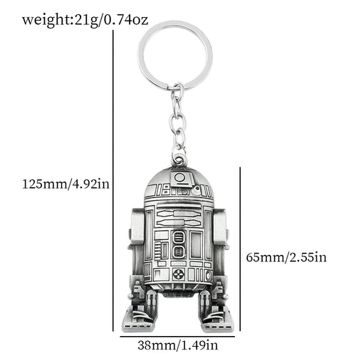 Vintage Star War Men's Spaceship Keychain Anime Destroyer Battleship